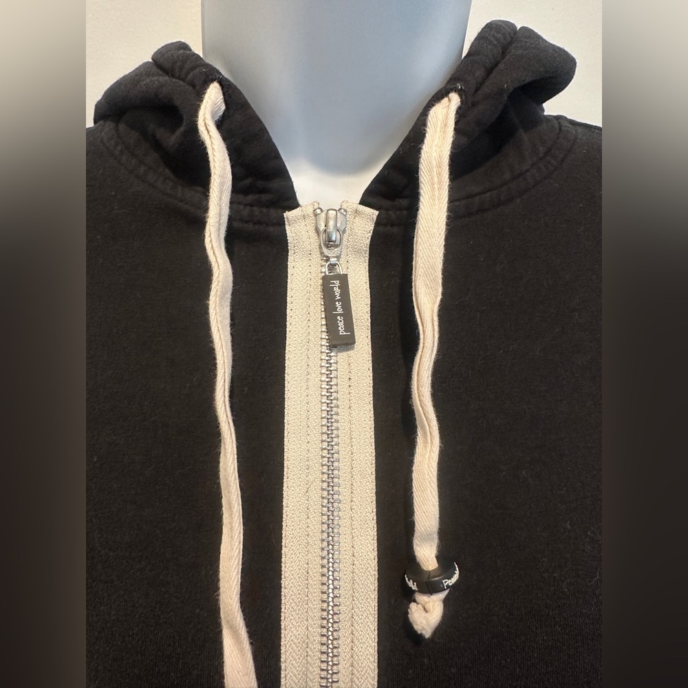 Peace Love World Long Sleeve Hoody Size:Small - Picture 4 of 6
